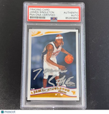 2005-06 Topps Chrome #172 James Singleton Signed Card AUTO PSA Slabbed Clippers