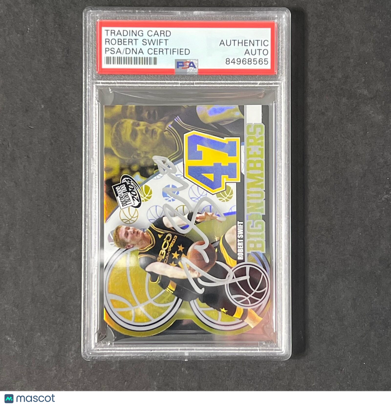 2004 PressPass #6/25 Robert Swift Signed Card AUTO PSA Slabbed Supersonics