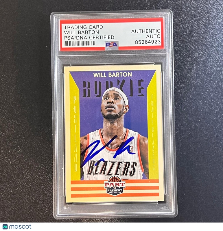 2012-13 Panini Past And Present #152 Will Barton Signed Card AUTO PSA Slabbed RC