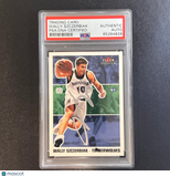 2003-04 Fleer Tradition #220 Wally Szczerbiak Signed Card AUTO PSA Slabbed Minne
