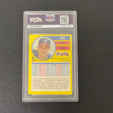 1991 Fleer #704 John Smoltz Signed Card Auto 10 PSA Slabbed Atlanta Braves