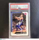 2018-19 NBA Hoops #124 Luke Kennard Signed Card AUTO PSA Slabbed Pistons