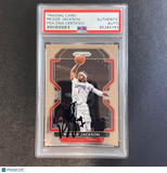 2021-22 Panini Prizm #213 Reggie Jackson Signed Card AUTO PSA Slabbed Clippers