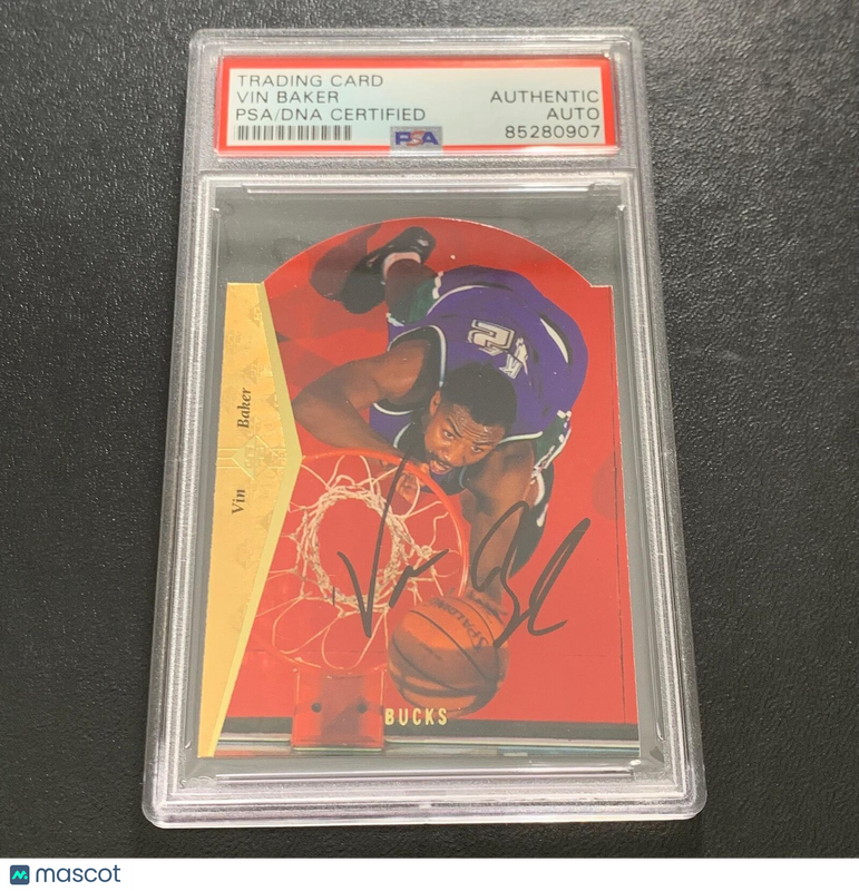 1994 Upper Deck #D101 Vin Baker Signed Card PSA/DNA Slabbed Bucks