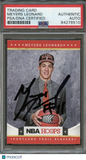 2012 Panini NBA Hoops #285 Meyers Leonard Signed Card AUTO PSA Slabbed Trail Bla