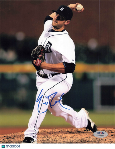 Evan Reed Detroit Tigers Signed 8x10 Photo PSA