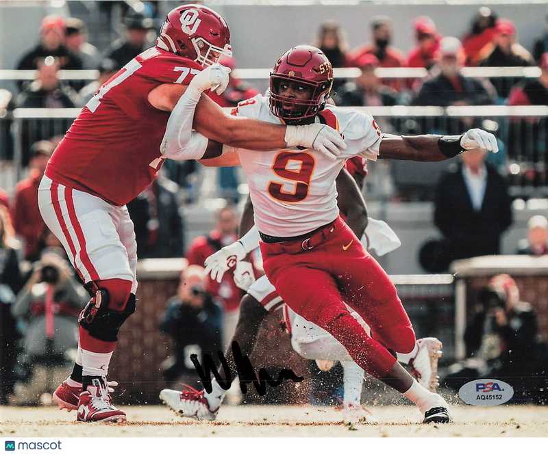 Will McDonald IV Signed Iowa State Cyclones Football 8x10 Photo PSA Autographed