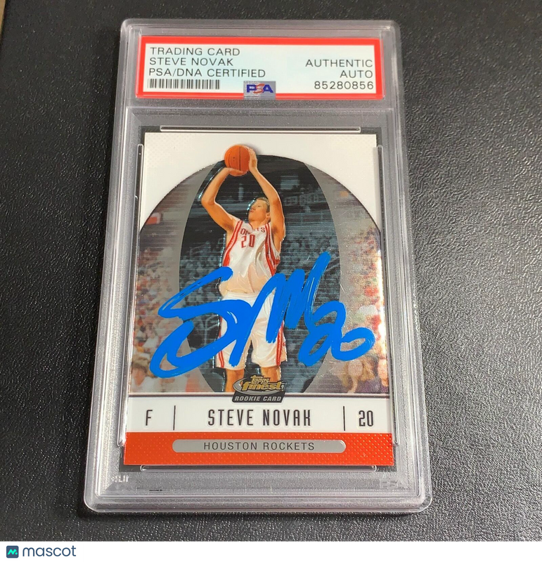 2006-07 TOPPS #51 STEVE NOVAK Signed Card PSA AUTO Slabbed RC Rockets