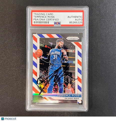 2018-19 Panini Prizm #149 Terrence Ross Signed Card AUTO PSA Slabbed Magic