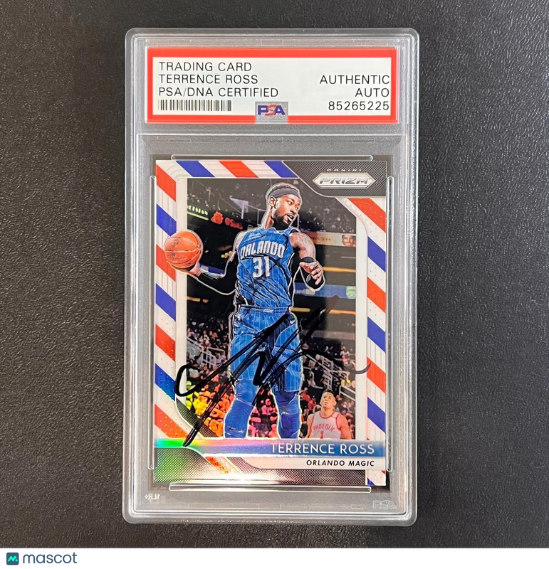 2018-19 Panini Prizm #149 Terrence Ross Signed Card AUTO PSA Slabbed Magic