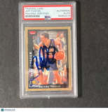 2008-09 Fleer Glossy #61 Jeff Foster Signed Card AUTO PSA Slabbed Pacers
