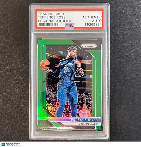 2018-19 Panini Prizm #149 Terrence Ross Signed Card AUTO PSA Slabbed Magic