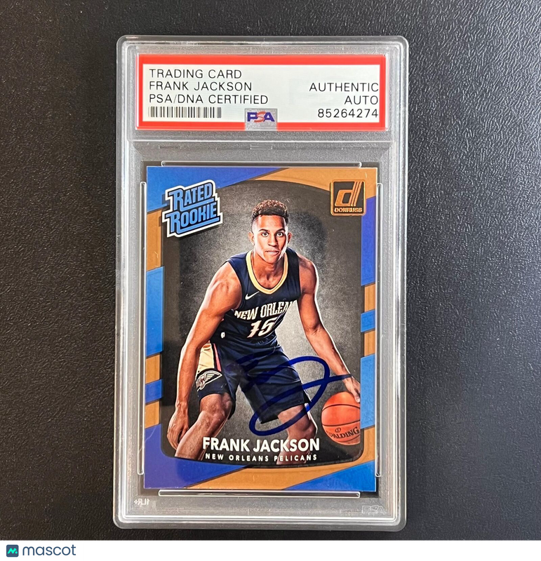 2017-18 Panini Donruss Rated Rookie #170 Frank Jackson Signed Card AUTO PSA Slab