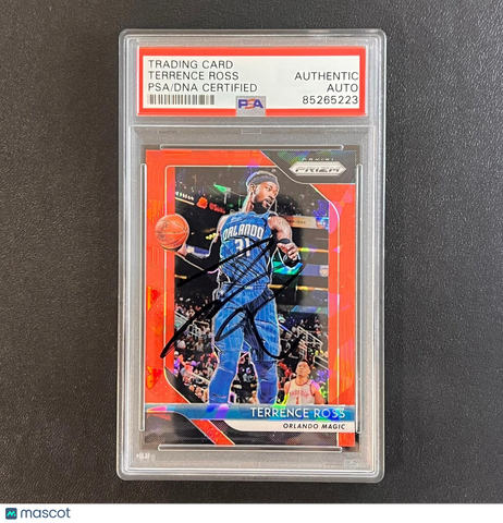2018-19 Panini Prizm #149 Terrence Ross Signed Card AUTO PSA Slabbed Magic