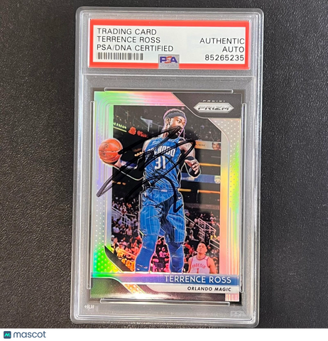2018-19 Panini Prizm #149 Terrence Ross Signed Card AUTO PSA Slabbed Magic