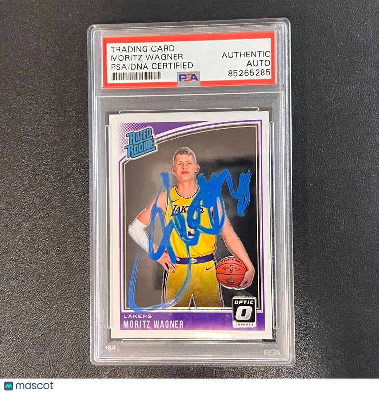 2018-19 Panini Donruss Rated Rookie #197 Moritz Wagner Signed Card AUTO PSA Slab
