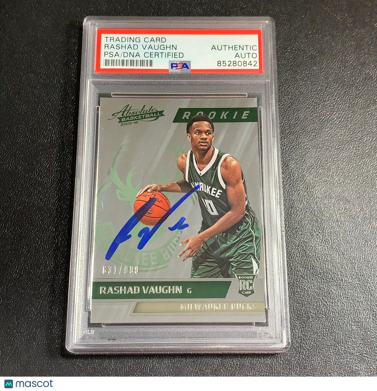 2015-16 Panini Absolute #166 Rashad Vaughn Signed Card AUTO PSA Slabbed RC Rooki