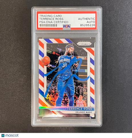 2018-19 Panini Prizm #149 Terrence Ross Signed Card AUTO PSA Slabbed Magic