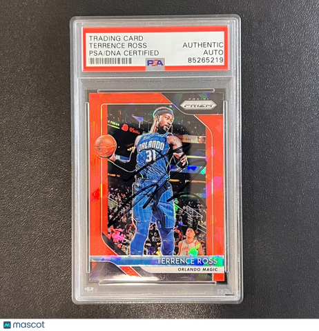 2018-19 Panini Prizm #149 Terrence Ross Signed Card AUTO PSA Slabbed Magic