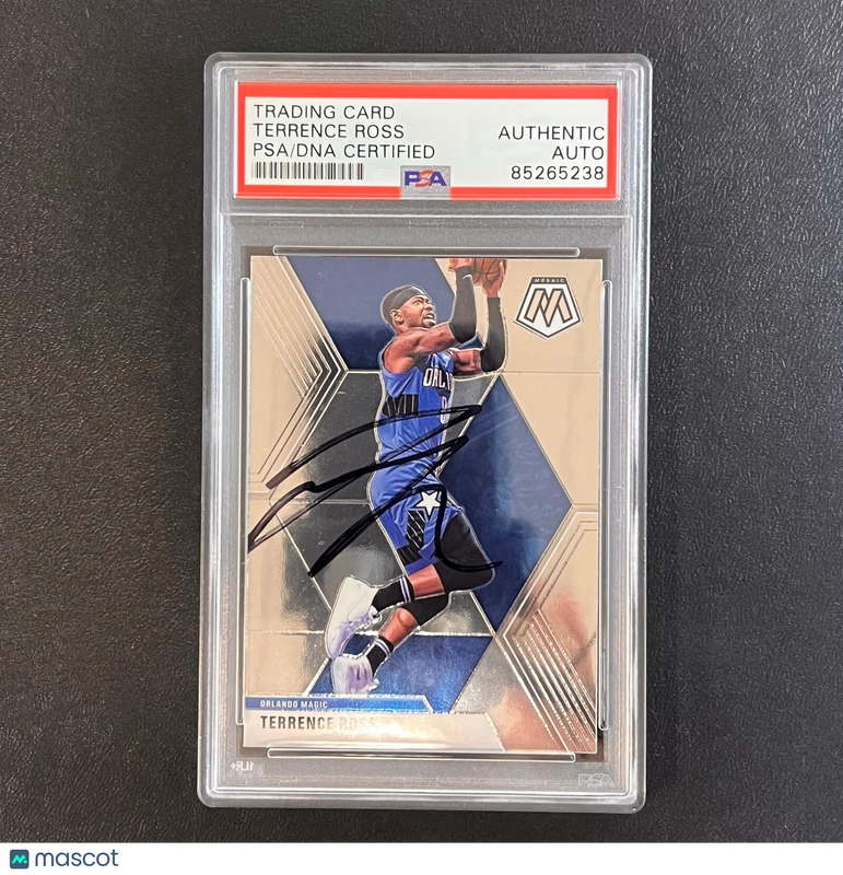2019-20 Panini Mosaic #52 Terrence Ross Signed Card AUTO PSA/DNA Slabbed Magic