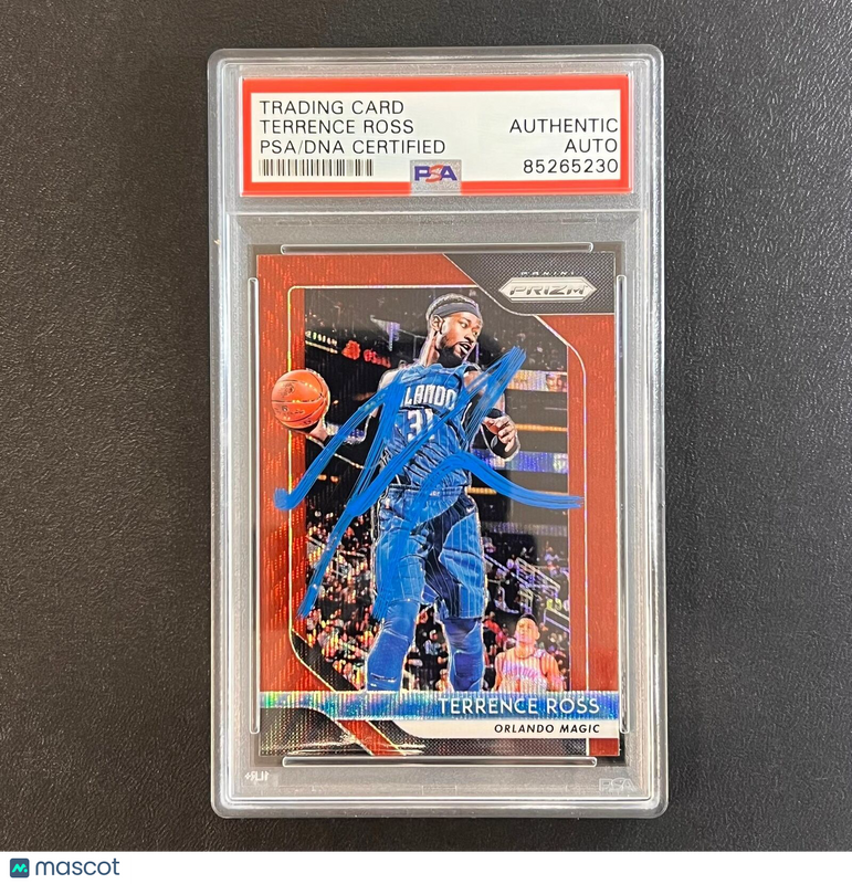 2018-19 Panini Prizm #149 Terrence Ross Signed Card AUTO PSA Slabbed Magic
