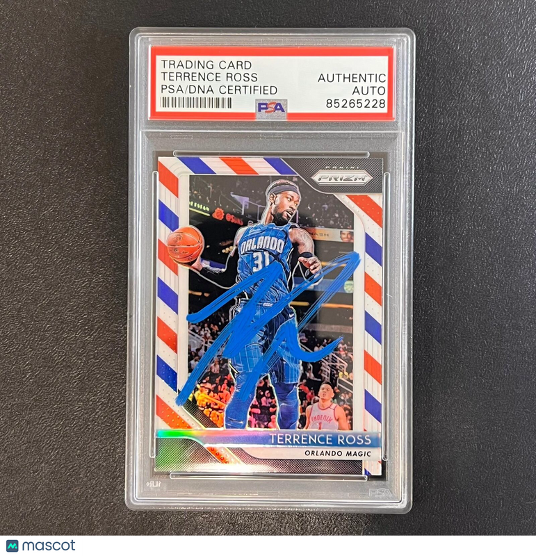 2018-19 Panini Prizm #149 Terrence Ross Signed Card AUTO PSA Slabbed Magic