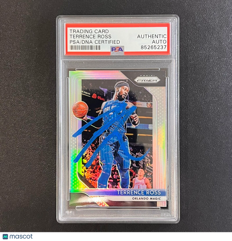 2018-19 Panini Prizm #149 Terrence Ross Signed Card AUTO PSA Slabbed Magic