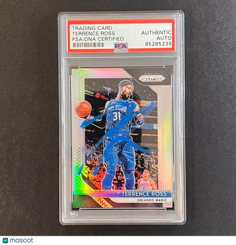 2018-19 Panini Prizm #149 Terrence Ross Signed Card AUTO PSA Slabbed Magic