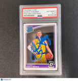 2018-19 Panini Donruss Rated Rookie #197 Moritz Wagner Signed Card AUTO PSA Slab