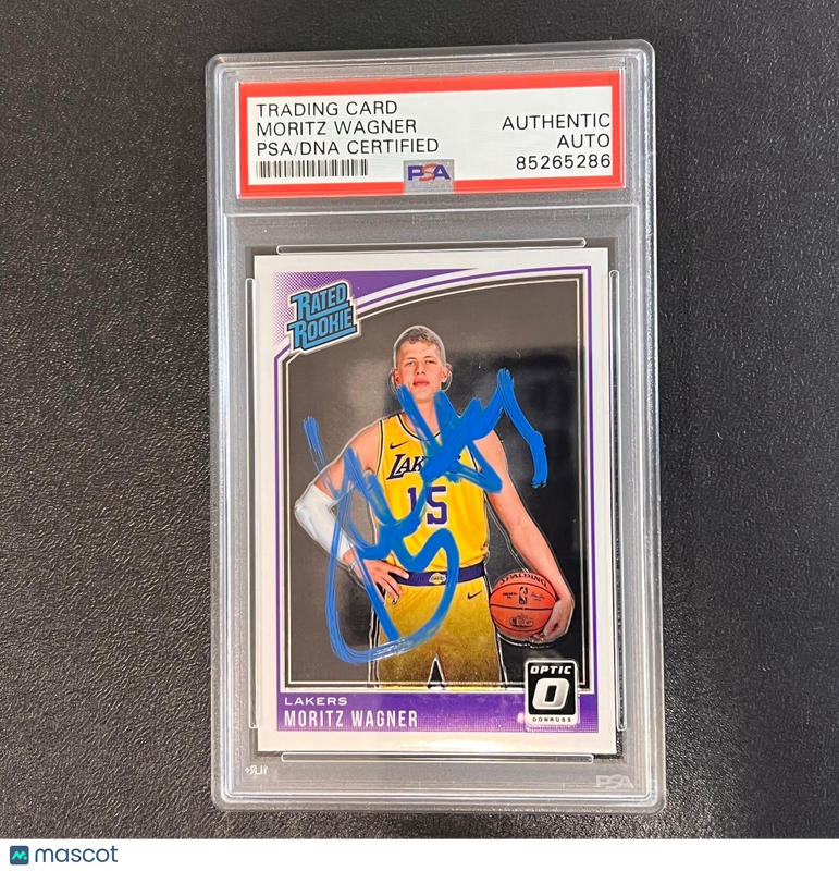 2018-19 Panini Donruss Rated Rookie #197 Moritz Wagner Signed Card AUTO PSA Slab