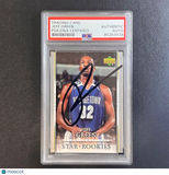 2007-08 Upper Deck First Edition #205 Jeff Green RC Signed Card AUTO PSA/DNA Sla
