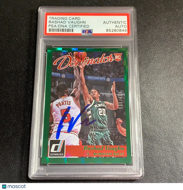 2015-16 Panini Donruss #13 Rashad Vaughn Signed Card AUTO PSA Slabbed RC Rookie