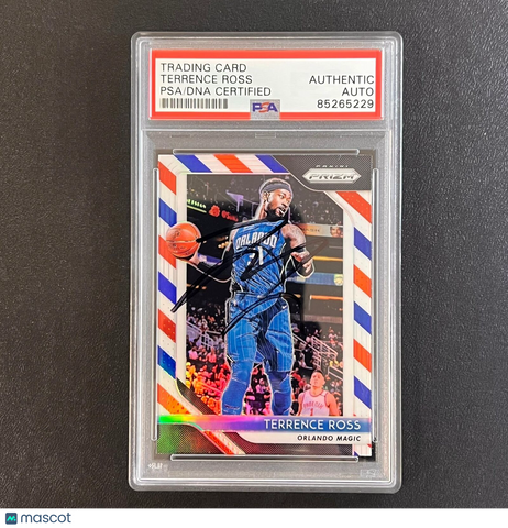 2018-19 Panini Prizm #149 Terrence Ross Signed Card AUTO PSA Slabbed Magic