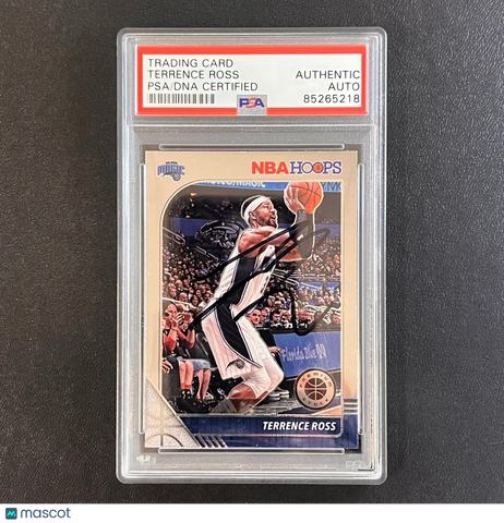 2019-20 NBA Hoops #143 Terrence Ross Signed Card AUTO PSA Slabbed Magic