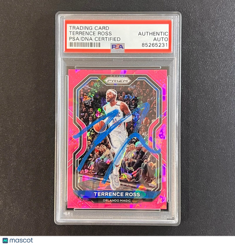 2020-21 Panini Prizm #33 Terrence Ross Signed Card AUTO PSA Slabbed Magic