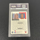 1992 Upper Deck #62 Michael Jordan / Pippen Auto PSA 7 Slabbed Bulls