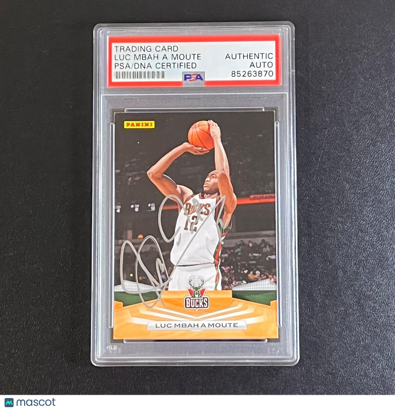 2009-10 Panini Basketball #100 Luc Mbah a Moute Signed Card AUTO PSA Slabbed Buc
