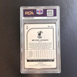 2019-20 Panini Hoops #161 Meyers Leonard Signed Card AUTO PSA Slabbed Heat