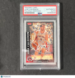 2008-09 NBA Fleer #38 Jose Calderon Signed Card AUTO PSA Slabbed Raptors