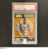 2015-16 Contenders Draft Picks #45 Derrick Favors Signed Card AUTO PSA Slabbed