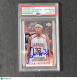 2007-08 NBA Fleer Ultra #224 Jermareo Davidson Signed Card AUTO PSA/DNA Slabbed