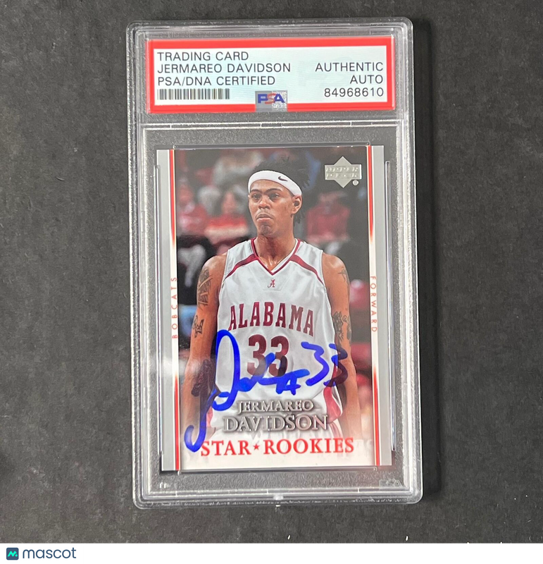 2007-08 NBA Fleer Ultra #224 Jermareo Davidson Signed Card AUTO PSA/DNA Slabbed