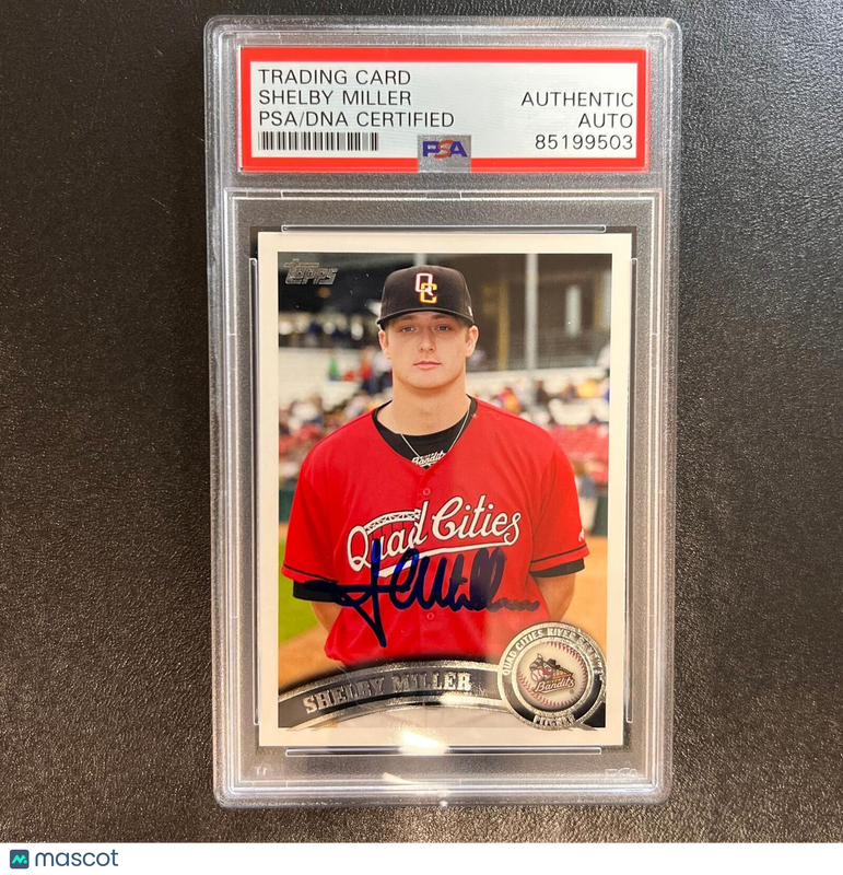 2011 Topps #301 Shelby Miller Signed Card PSA Slabbed AUTO River Bandits
