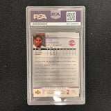 2007-08 Upper Deck #126 Amir Johnson Signed Card AUTO PSA Slab Pistons