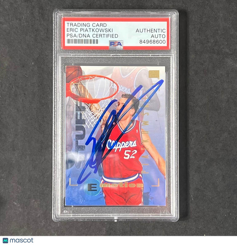 1995 Skybox NBA #43 Eric Piatkowski Signed Card AUTO PSA Slabbed Clippers