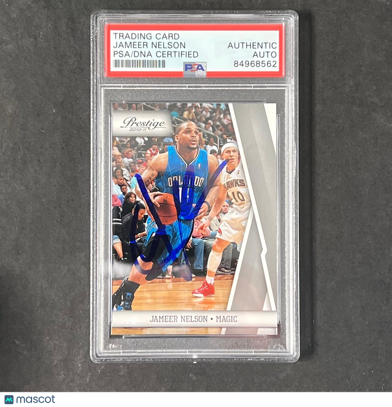 2010 Panini America #86 Jameer Nelson Signed Card AUTO PSA Slabbed Magic