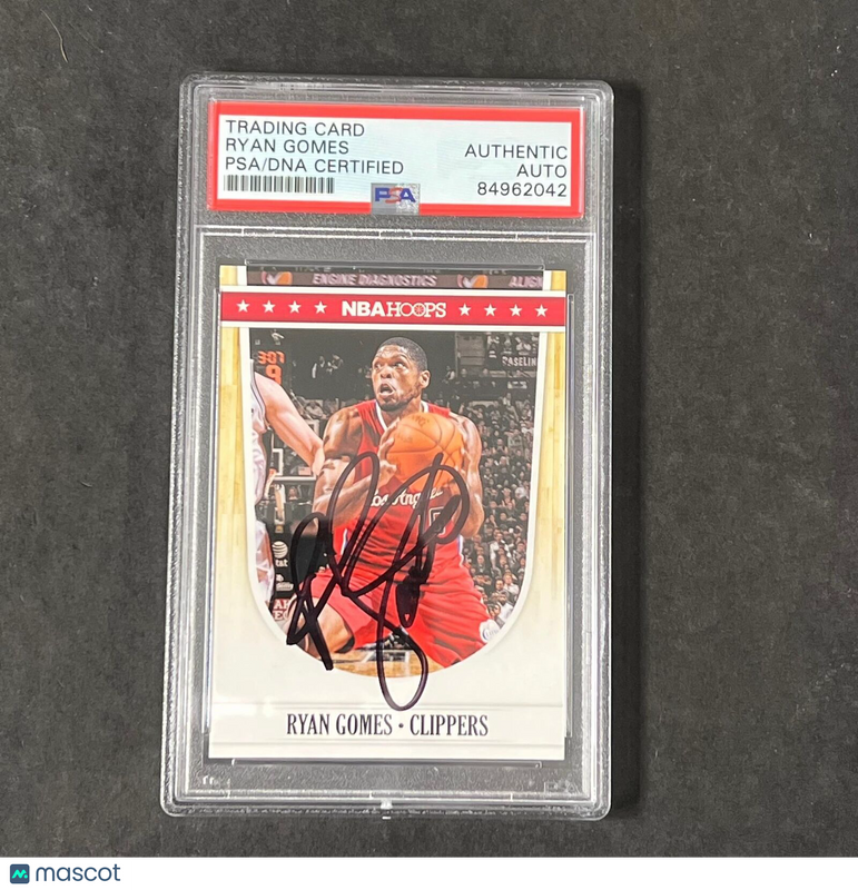 2012 Panini #93 Ryan Gomes Signed Card AUTO PSA Slabbed Clippers