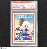 1983 Topps #225 Roosevelt Leaks Signed Card PSA/DNA AUTO Slabbed Bills