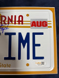 Christopher Lloyd Signed Custom Framed License Plate JSA Auto Back to the Future