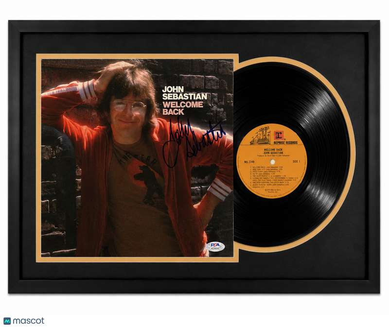 John Sebastian Signed Welcome Back Customed Framed Vinyl PSA Album Auth